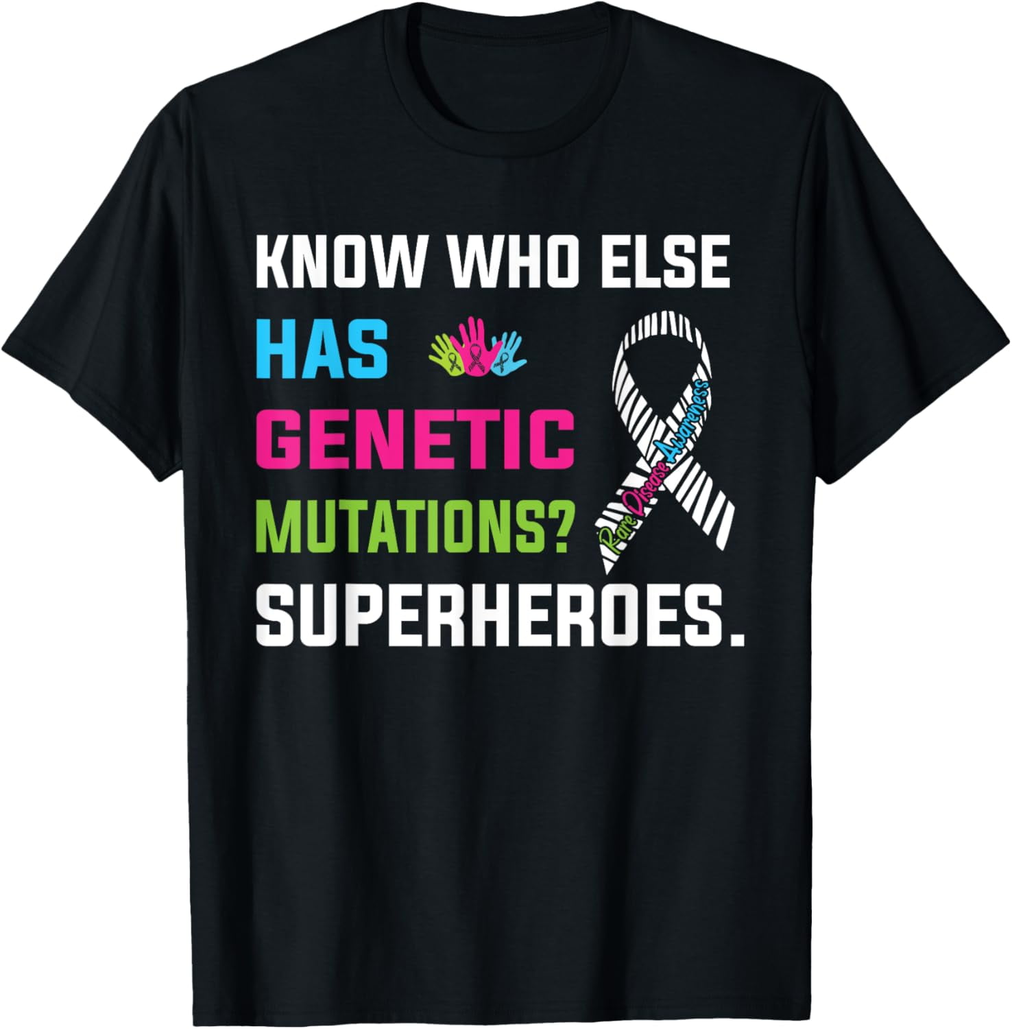 Rare Disease Awareness Day 2025 Rare Genes Superheroes T-Shirt ...