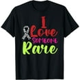 thumbnail image 1 of Rare Disease Awareness - I Love Someone Rare Zebra Ribbon T-Shirt, 1 of 4