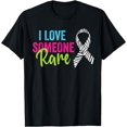 thumbnail image 1 of Rare Disease Awareness Zebra Ribbon, I Love Someone Rare T-Shirt, 1 of 3