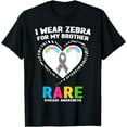 thumbnail image 1 of Rare Disease Day 2024 Shirt - I Wear Zebra for My Brother T-Shirt, 1 of 2