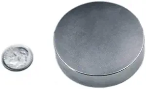 Rare Earth Magnets 2 in x 1/2 in Neodymium Disc