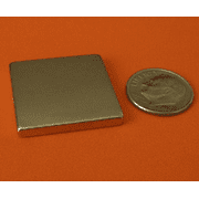 Rare Earth Neodymium Magnets   N42 Block 1" x 1" x 1/8"
