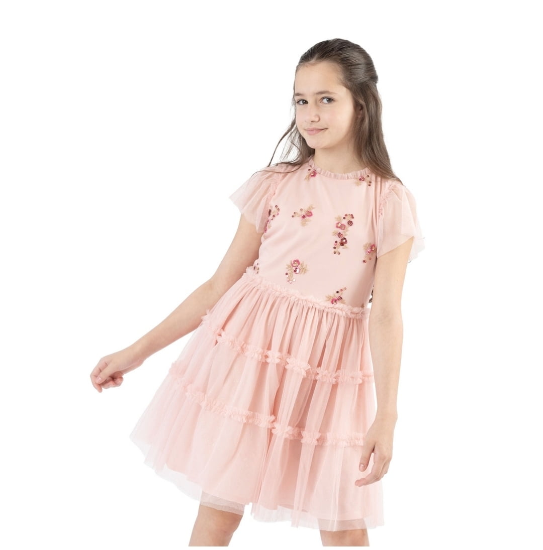 Rare Editions Girls Dress Blush 6/6x - Walmart.com