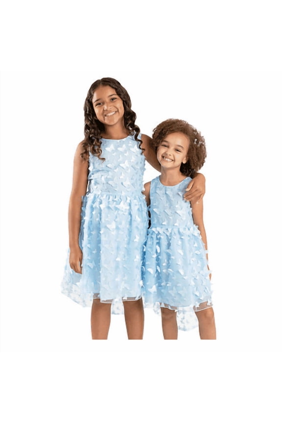Girls Occasion Dress Large Blue