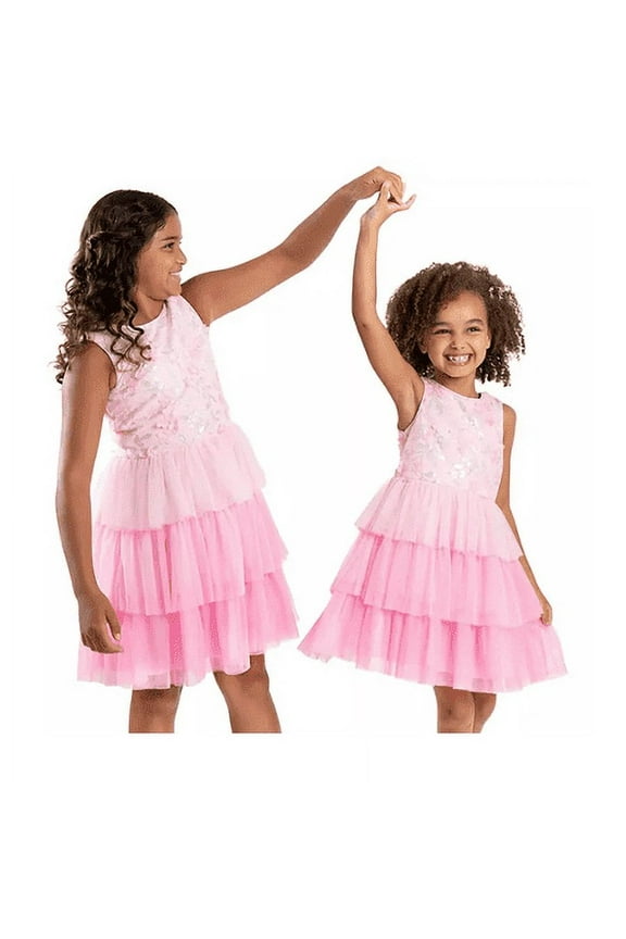 Girls Occasion Dress XS Pink