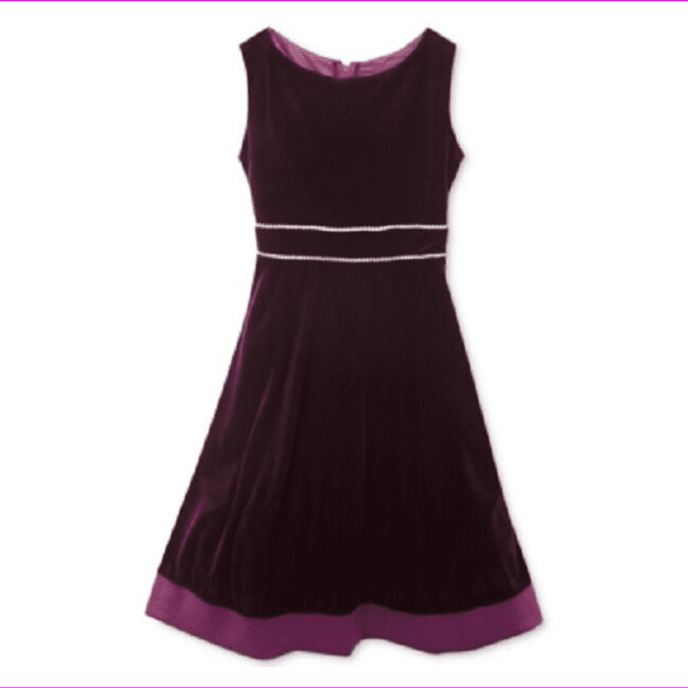 calvin klein burgundy velvet dress self-portrait - Burgundy Velvet Embellished Mini Dress