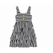 Rare Editions Little Girls Striped Ruffle Dress