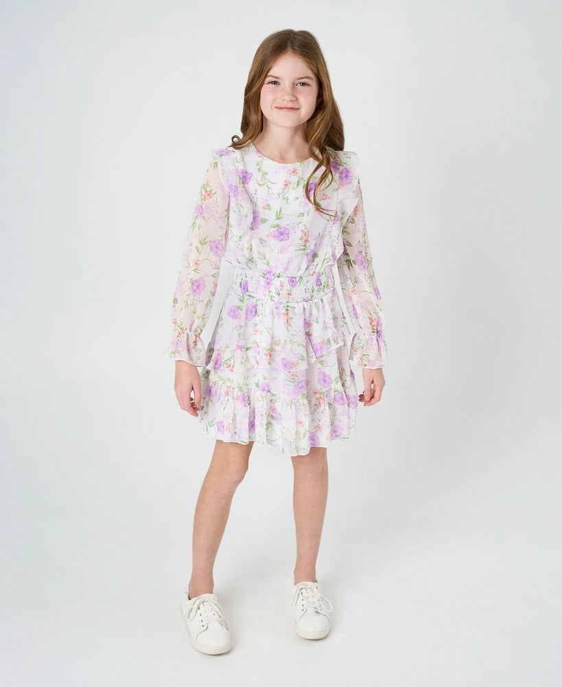 teri jon by rickie freeman floral embroidered off-the-shoulder dress Maya Black Floral Embellished Spot Mesh Maxi Dress – Maya Deluxe main image 1
