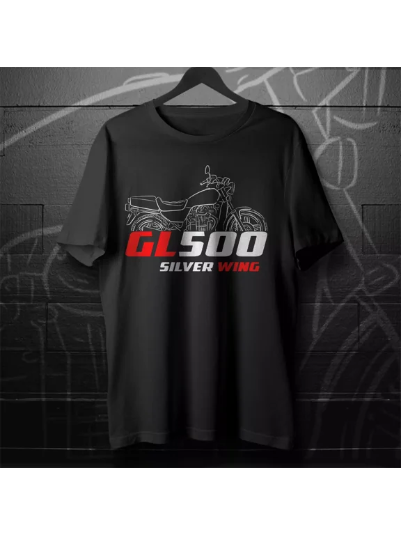 Rare GL 500 Silver Wing & Interstate 1981-1982 - Motorcycle T-Shirt for Riders