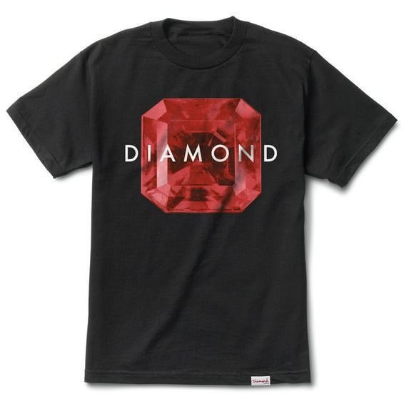 Rare Gem Men's Shortsleeve T-Shirt Black/Red/White a16dpa18-blk
