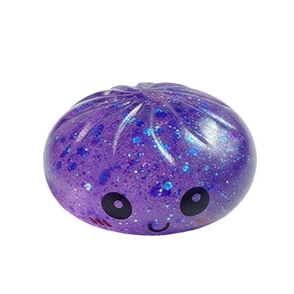 Rare Glitter Dumpling Squishy,Mystery Blind Box Bao Bun,Sparkling Stress Relief Fidget Toy,Glitter Squeeze Toy,Desktop Accessory,Anxiety Relief,ADHD Focus Tool,easter squishy toys,Random Color