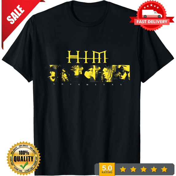 Rare HIM Love Metal vintage T-Shirt, reprinted black shirt, gift for fan, S-5XL, NEW TRENDING ITEM-TH83154
