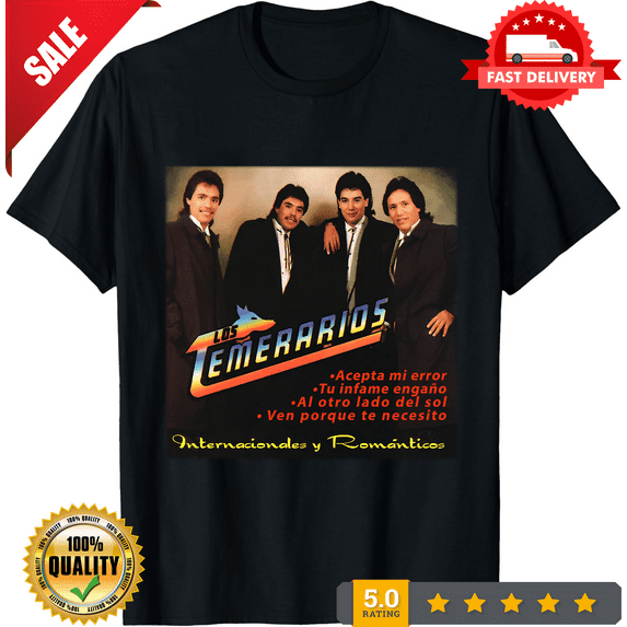 Rare HOT Vintage Los Temerarios Collection Men T-Shirt, Gift For Fans, NEW INSTOCK-TH78087