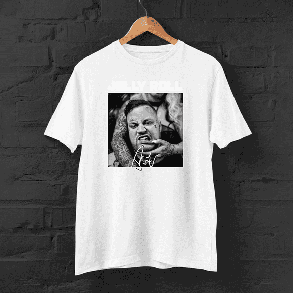 Rare Jelly Roll Signature Heavy Cotton Shirt Black Full Size Unisex