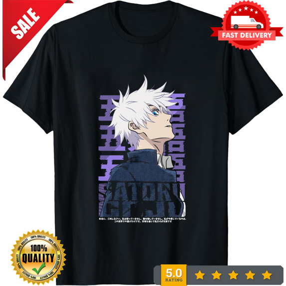 Rare Jujutsu Kaisen Shirt Gojo Satoru T-Shirt Sukuna Toji Top JJK Anime Unisex Tee, ULTRA LIMITED-TH74143