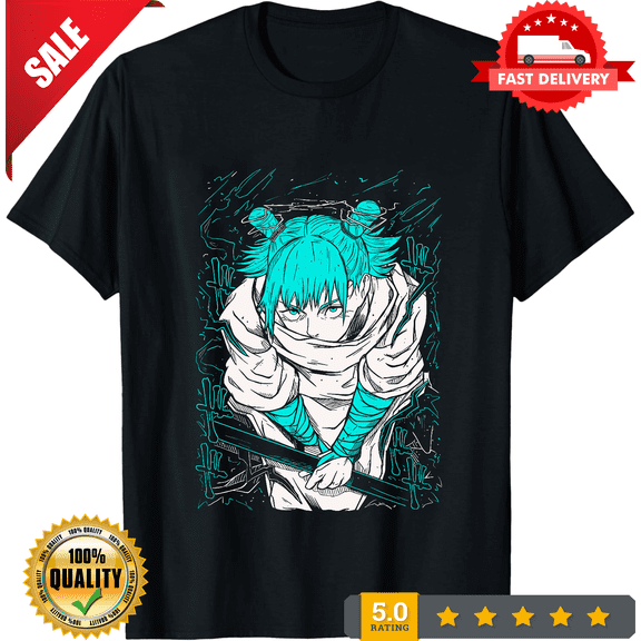 Rare Jujutsu Kaisen T-Shirt Hajime Kashimo Gojo Satoru Girl Anime Gift Shirt All Size, LIMITED EDITION-TH73696