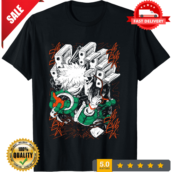Rare Katsuki Bakugo T-Shirt Manga My Hero Academia Anime Gift Tshirt Tee All Size, NEW TRENDING ITEM-TH71368