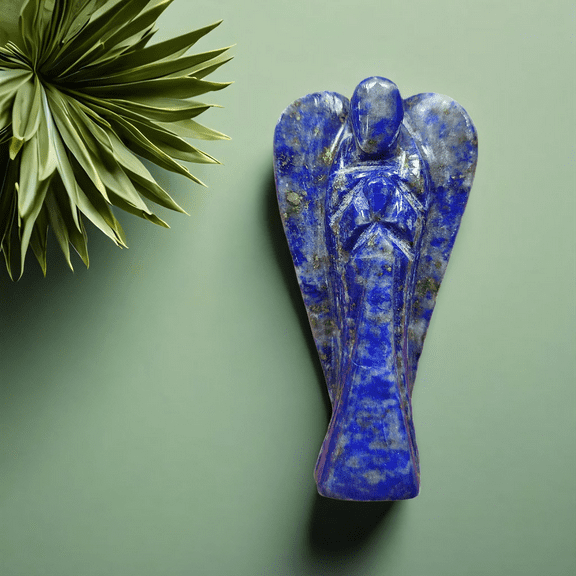 Rare LAPIS LAZULI Crystal Angel - 2" Guardian Angel Figurines, Home Decor, Healing Crystals and Stones