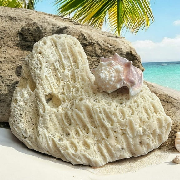 Rare Large Coral Rock Honeycomb Star Sea Real Vintage Reef Ocean Stone Beach Home Decor Saltwater Fish Tank Aquarium Lansdscaping Decoration