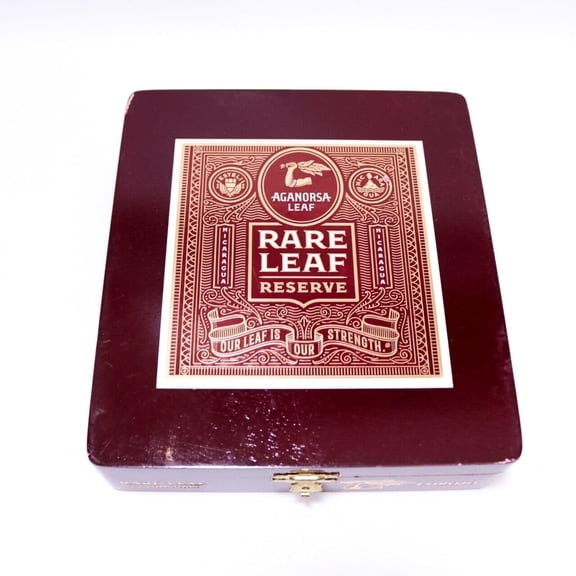 Rare Leaf Lonsdale Corojo Empty Wood Cigar Box 7" x 6.25" x 1.75"