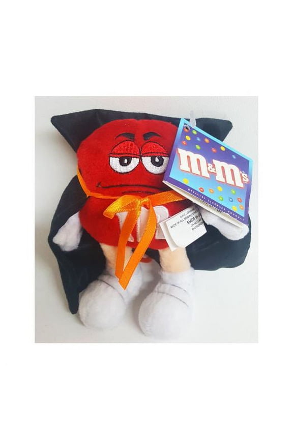 Rare M&Ms RED Count Dracula Clip-On Plush Key Chain Hanger