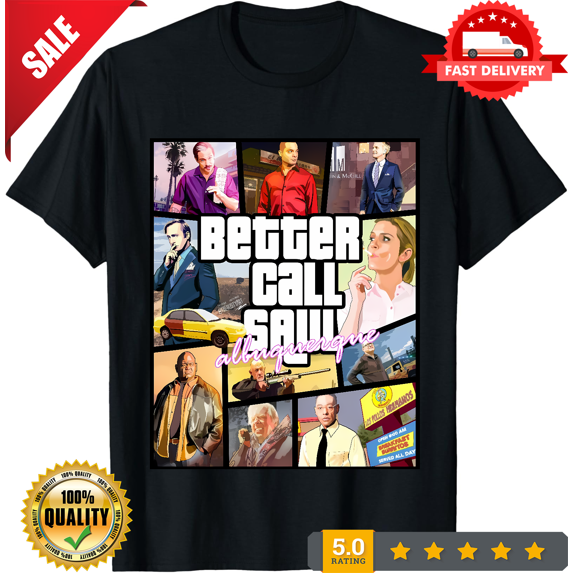 Rare Men T-Shirt Better Call Saul Albuquerque Novelty Cotton Tees Short Sleeve T Shir, NEW TRENDING ITEM-TH72661