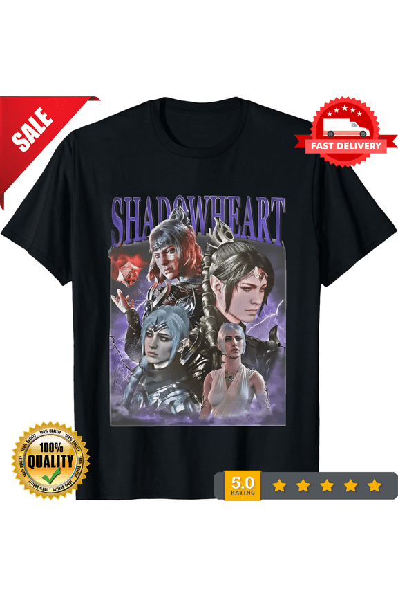 Rare Men's Shadowheart BG3 Astarion T Shirts Game Cotton Clothes Novelty Short Sleeve, NEW TRENDING ITEM-TH72728