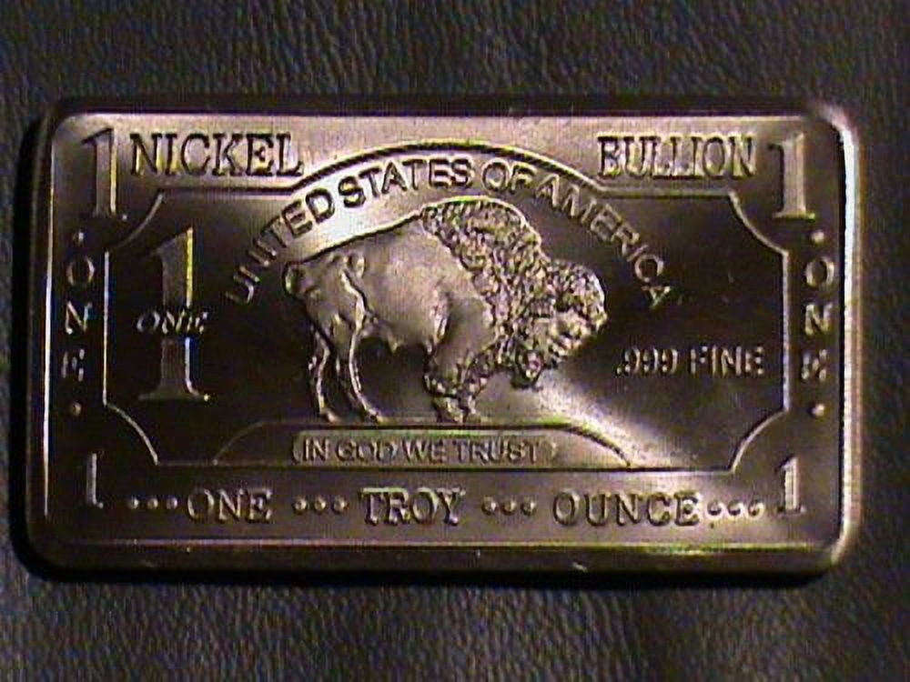 Rare Mint 1oz Troy RE32 Ounce Nickel Bullion Bar 999 Pure Fine