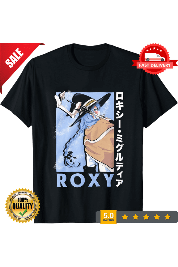 Rare Mushoku Tensei Jobless Reincarnation Roxy Portrait T-Shirt, NEW INSTOCK-TH81277