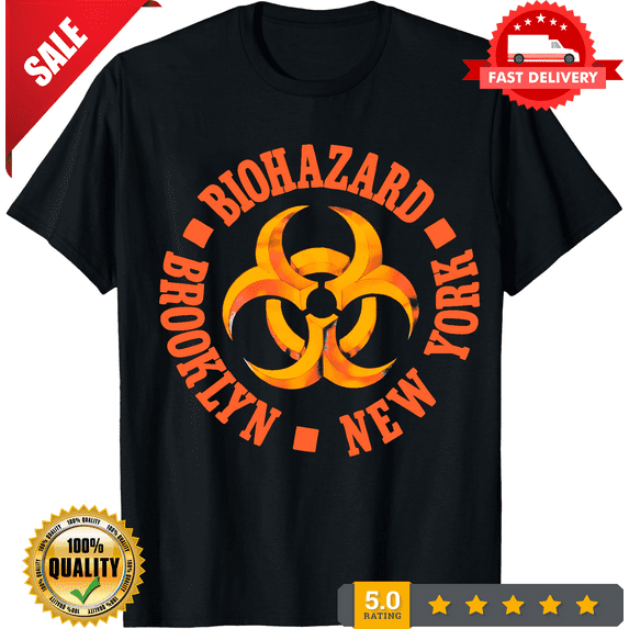 Rare NEW Biohazard Band Logo Short Sleeve Black All Size Shirt AL85, LIMITED EDITION-TH67511