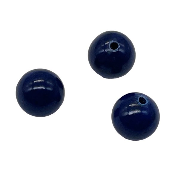 Rare Natural Lapis Round Beads| Blue | 8mm | 3 Beads |