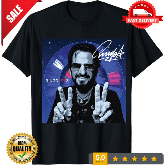 Rare New Popular Ringo Starr Releases EP3 Gift Funny Unisex S-3XL Shirt HUN382 long o, LIMITED EDITION-TH67197
