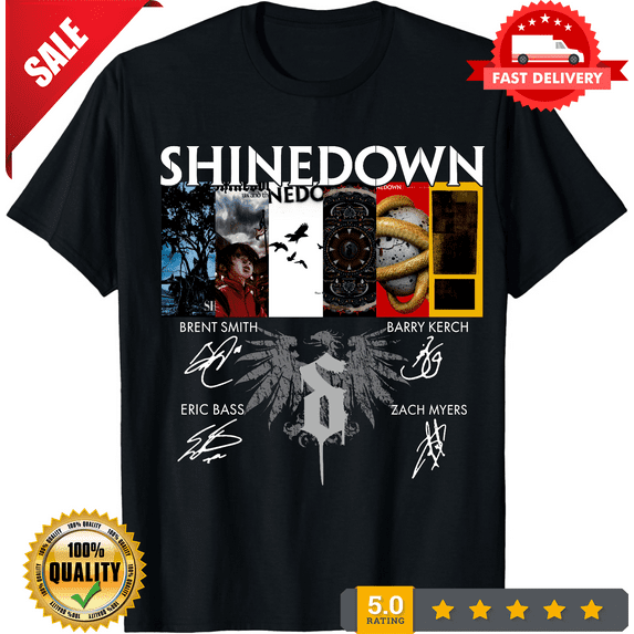 Rare New Rare Shinedown Band Gift For Fans Black S-5XL T-Shirt Men Women, LIMITED EDITION-TH67320