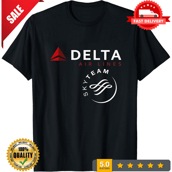 Rare New Shirt Delta Air Lines Men & Women Logo T Shirt Funny Size S to 5XL, NEW INSTOCK-TH71193
