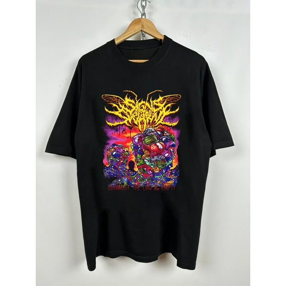 Rare New Signs of the Swarm Band Cotton Black S-3XL Shirt HH357