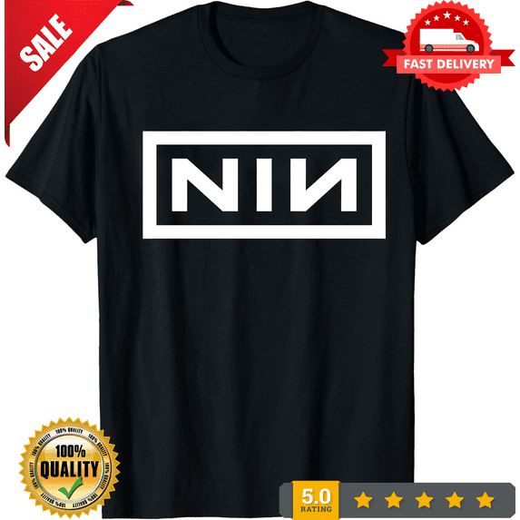 Rare Nine Inch - Classic NIN White Logo Official Licensed T-Shirt, LIMITED EDITION-TH66487