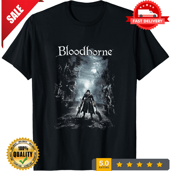 Rare PS4 2014 Bloodborne Promo Tee Size S-5XL, ULTRA LIMITED-TH71601