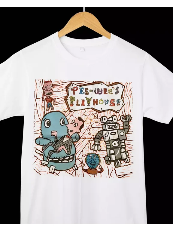 Rare Pee Wee's Playhouse Paul Reubens Cotton S-2345XL Unisex T-Shirt TMB1260