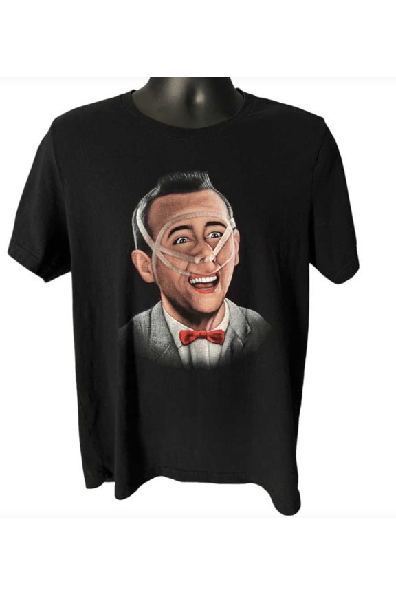 Rare Pee-wee Herman Black T-Shirt Unisex Cotton ZA026