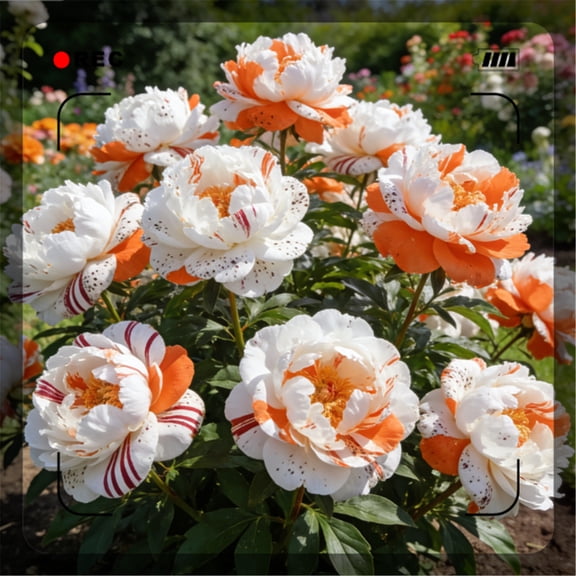 Rare Peony for Balcony-Large Showy Blossoms--Low Maintenance-Ideal for Borders, Plant Pots & Planters
