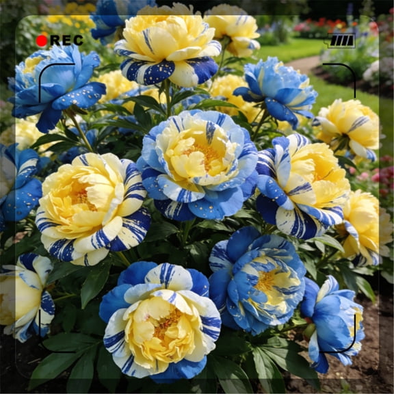 Rare Peony for Landscapes-Long Continuous Blooms-Low Maintenance-Ideal for Flower beds, Plant Pots & Planters