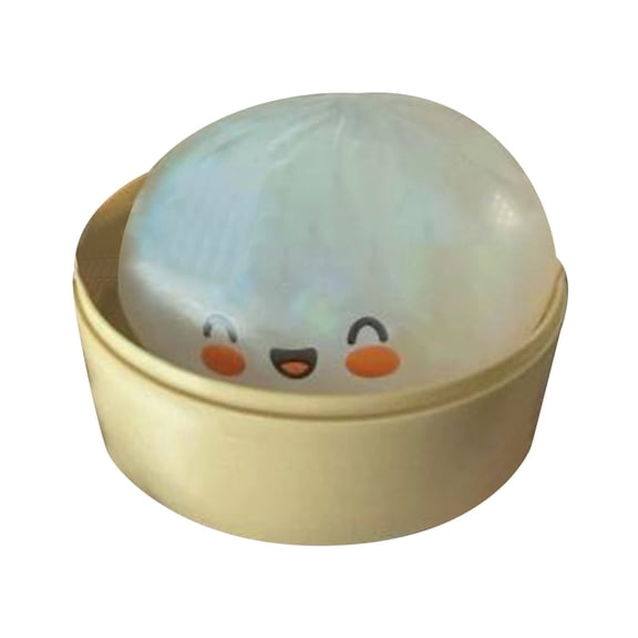 Rare Pink Glitter Dumpling Squishy - Mystery Blind Box Bao Bun HTF - Sparkling Stress Relief Collectible & Desktop Accessory for Adults