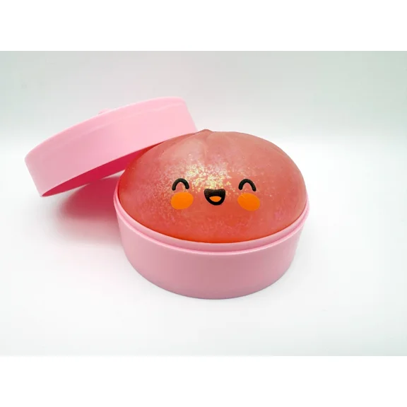 Rare Pink Glitter Dumpling Squishy - Mystery Blind Box Bao Bun HTF - Sparkling Stress Relief Collectible & Desktop Accessory for Adults
