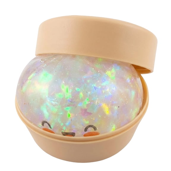 Rare Pink Glitter Dumpling Squishy