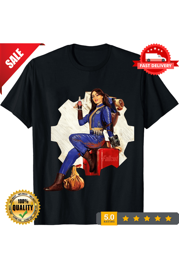 Rare Retro Fallouts TV Show 2024 New T Shirt Stuff Men Women 100% Cotton Vintage Crew, CROWD FAVORIT-TH77674