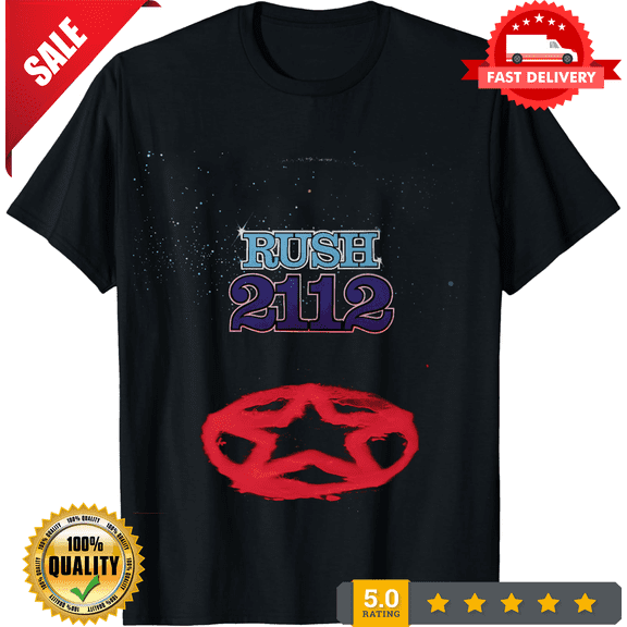 Rare Rush 2112 Unisex Black T-shirt Size S-5XL, LIMITED EDITION-TH73397