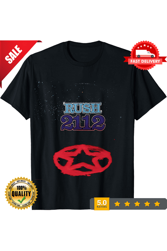 Rare Rush 2112 Unisex Black T-shirt Size S-5XL, LIMITED EDITION-TH73397