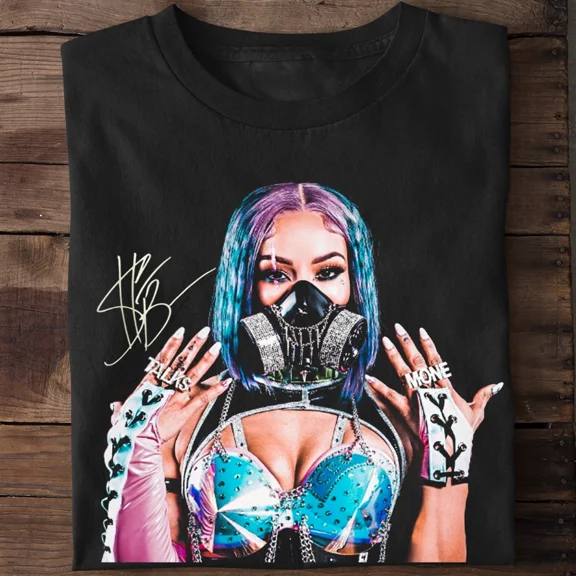 Rare Sasha Banks Short Sleeve Gift For Fan S to 5XL T-shirt