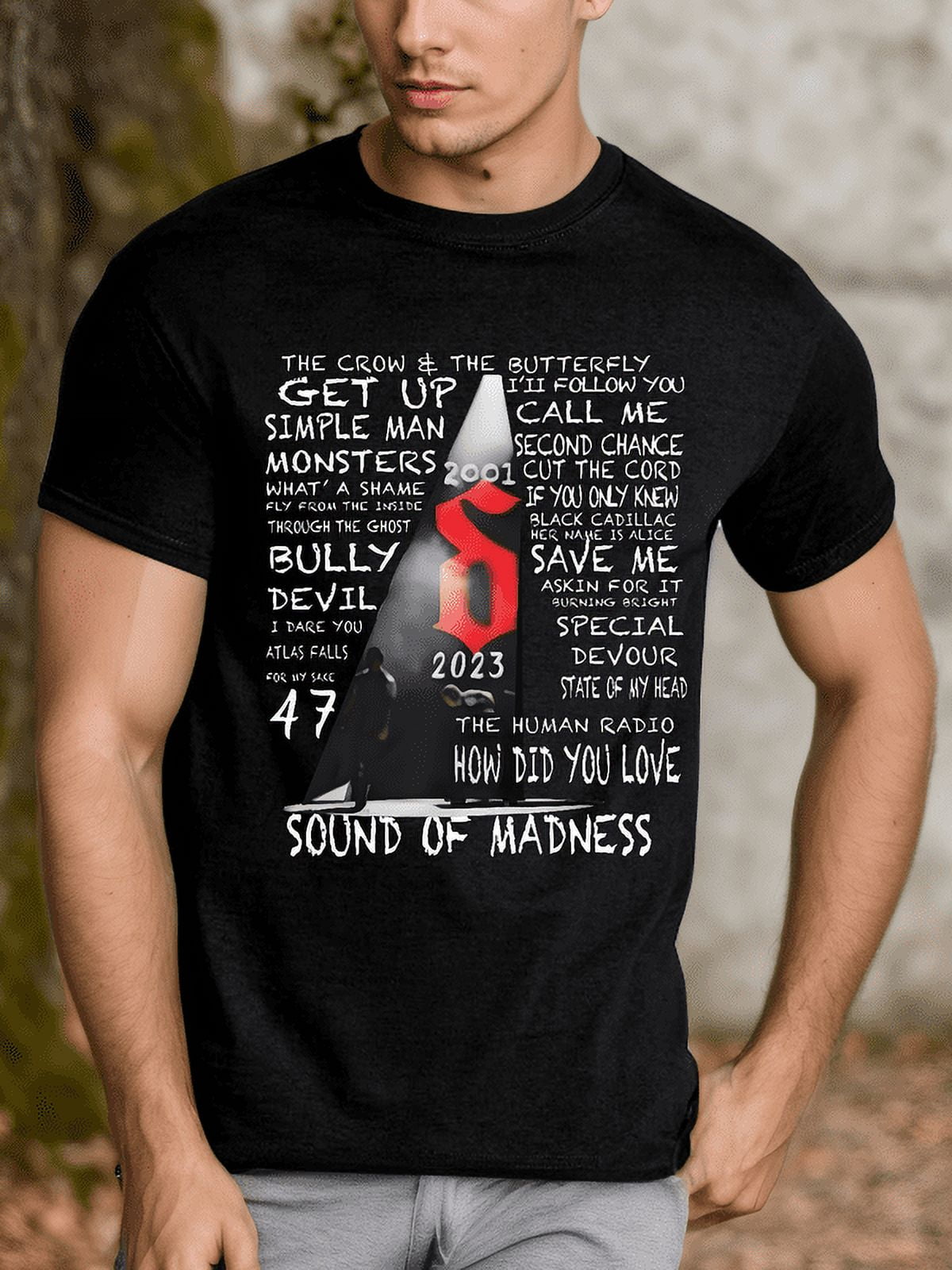 Rare Shinedown The Sound of Madness New Popular Black T-Shirt All Size S-3XL