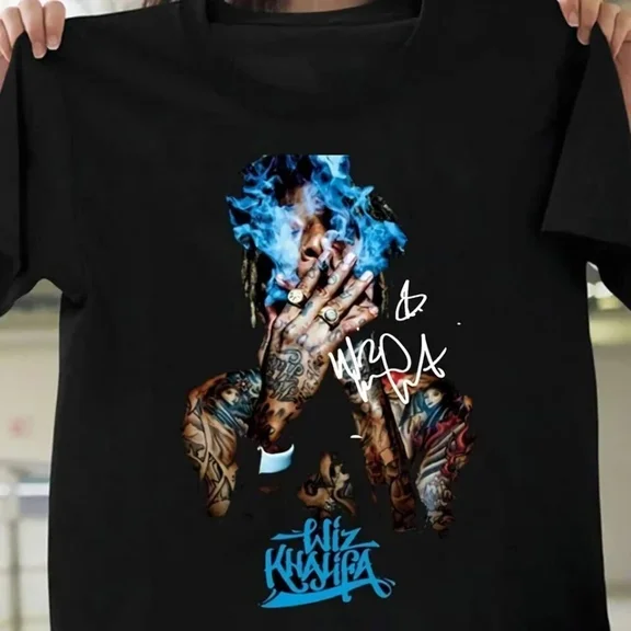 Rare Signature Wiz Khalifa Black 100% Cotton Size S-4XL T-Shirt Adults BL1121